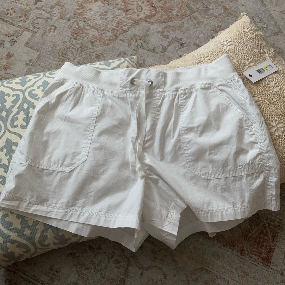DKNY Women's White Cargo Shorts